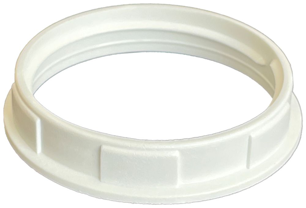Anneau fileté Elektrogros E27 matière synthétique 47×9mm blanc