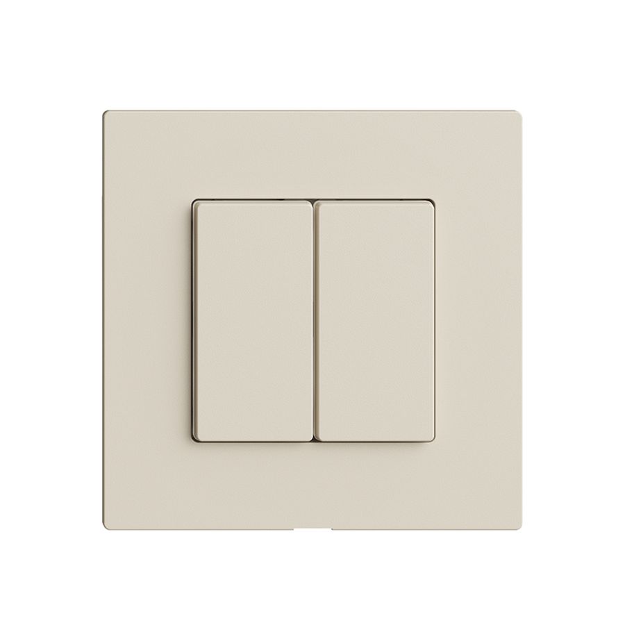 Interruttore 2K/2T Edue Wiser crema