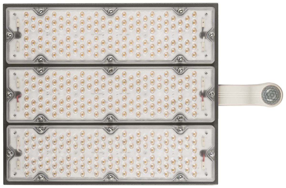LED-Hallenstrahler Sylvania KubiXx AISLE PIR 83W 14400lm 840 IP65 DALI 440×280