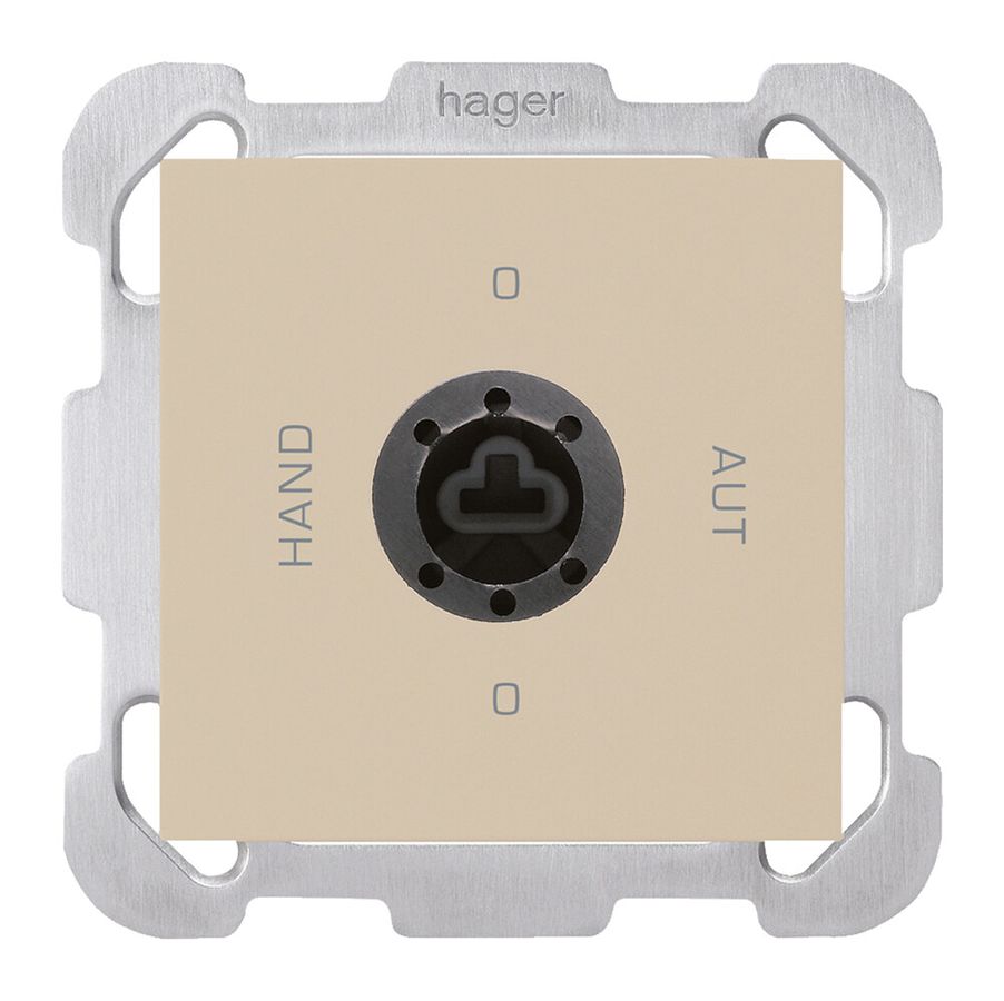 Interruttore rotativo INC 0-Hand-0-Aut. kallysto 2/1L beige