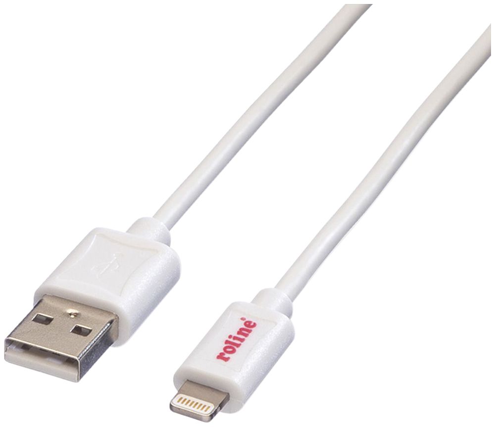 Cavo USB ROLINE USB-A/Lightning (USB 2.0) 480Mbit/s bianco 0.15m