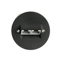 Einsatz zu UP-Anschlussdose 2×RJ45/s 4P getr.sz ITplus P 58mm