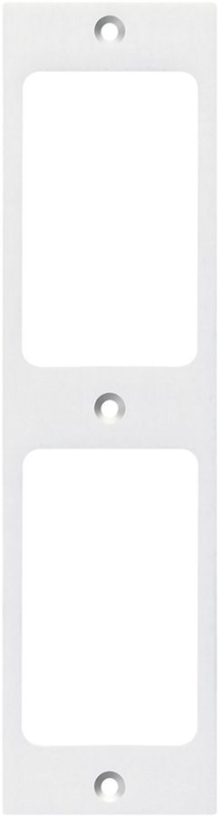 Plaque de fixation Hager FLF 3/5 2×1 aluminium anodisé bc