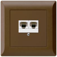 UP-Dose kallysto.line 2×RJ45u getrennt braun