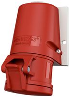 Presa AP CEE Mennekes 3LNPE 32A rosso