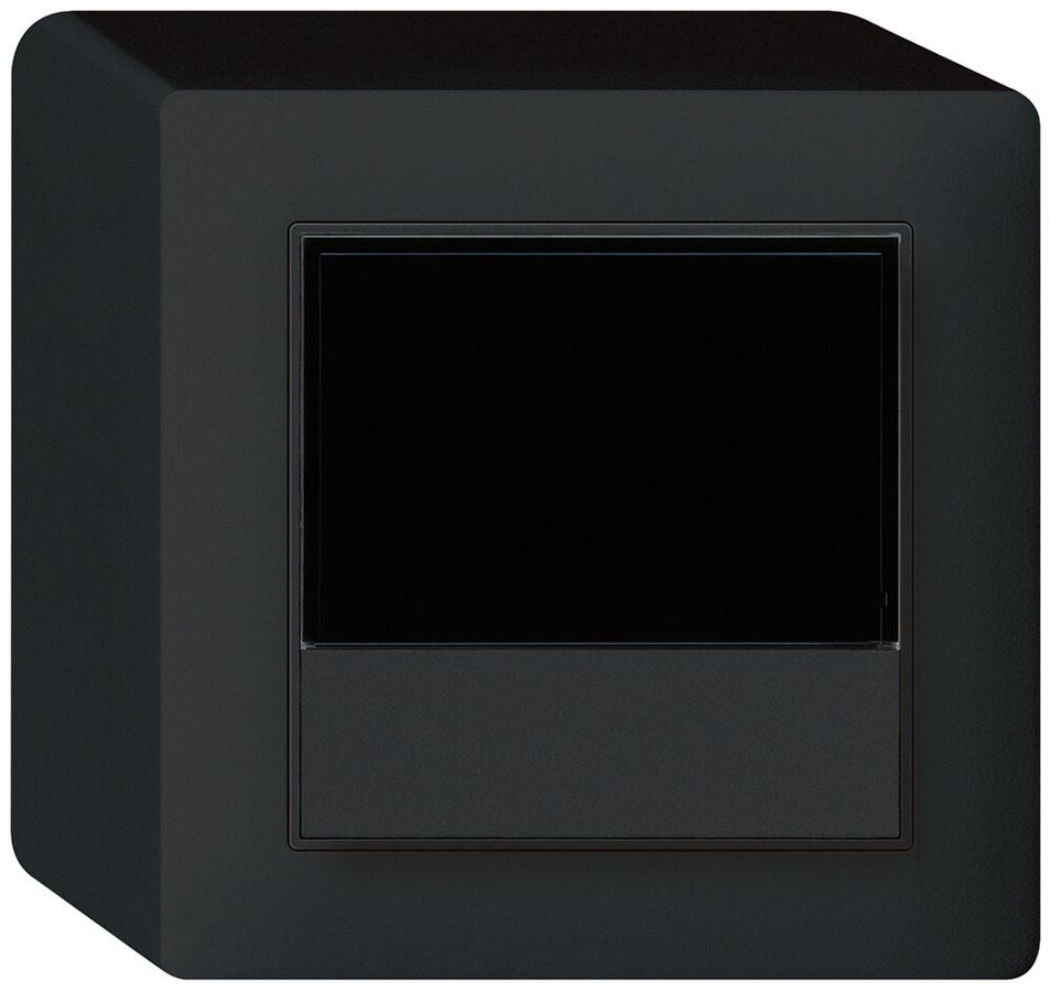 Termostato ambiente AP kallysto nero KNX s/e-link con tasto