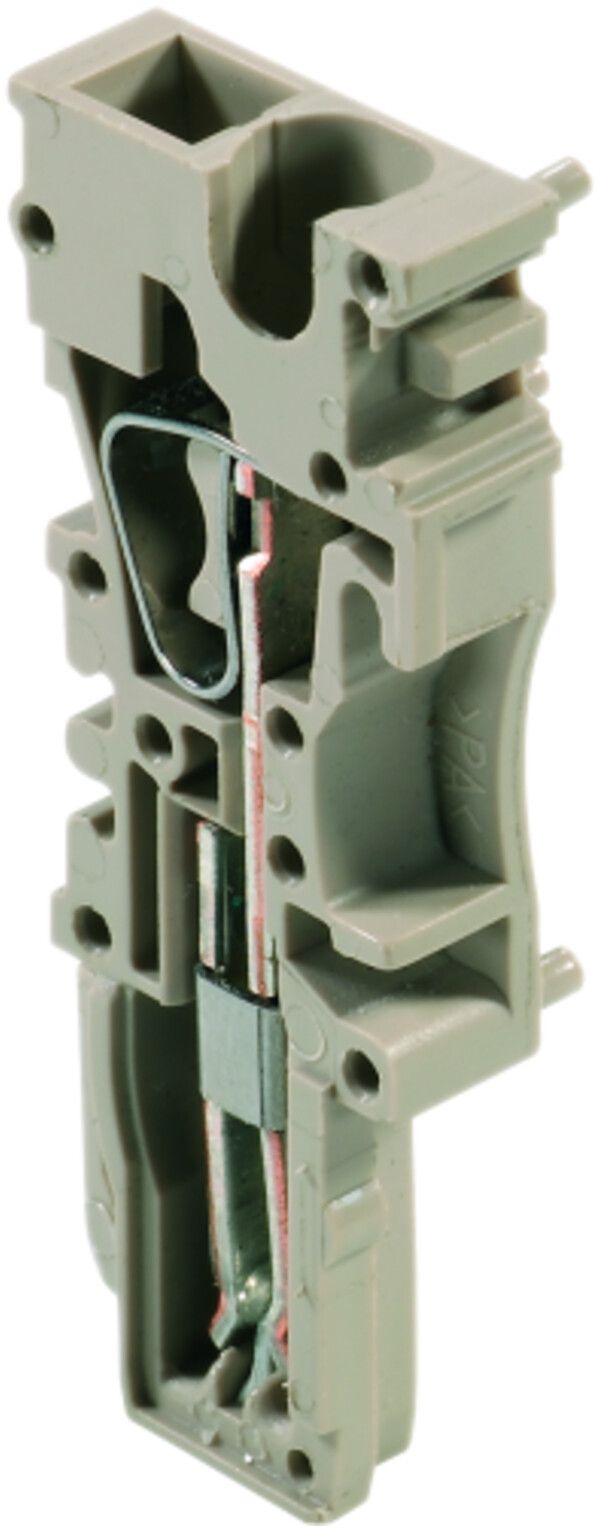 Fiche Weidmüller ZP 2.5/1AN ZA O.RA a.ergot connexion à ressort 2.5mm² 1L beige