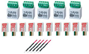 Kit d'attuatore per serranda YOKIS 5-SHUTTER WIRED KIT 5×MVR500E 10×R12M 1×D600V