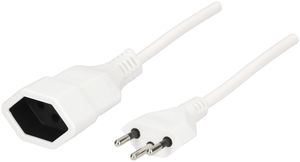 Verlängerung MAX HAURI T12/T13 Td 3×1mm² 0.25m weiss