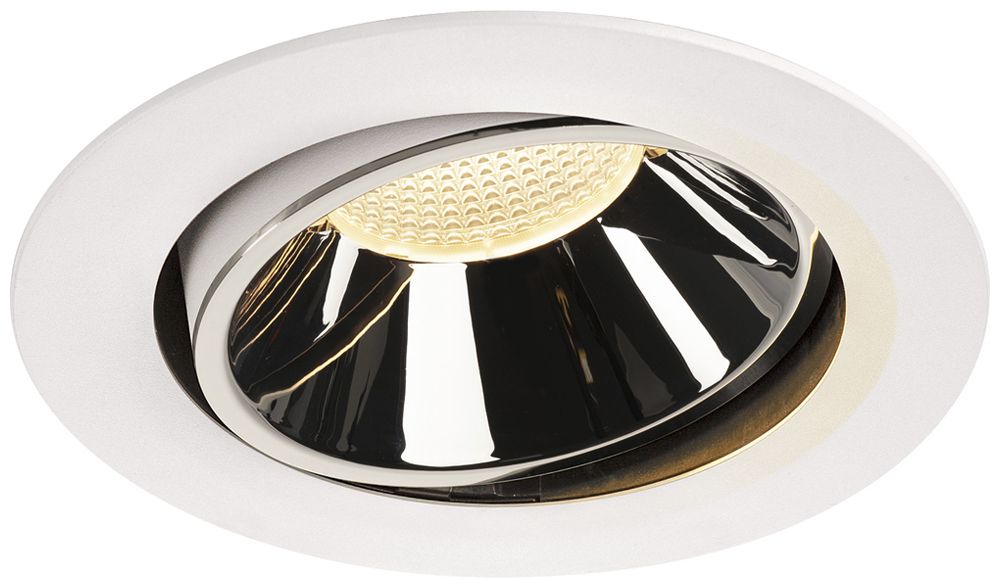 LED-Downlight SLV NUMINOS MOVE XL 37.4W 3500lm 3000K 40° DIM Ø190×118mm ws/Cr