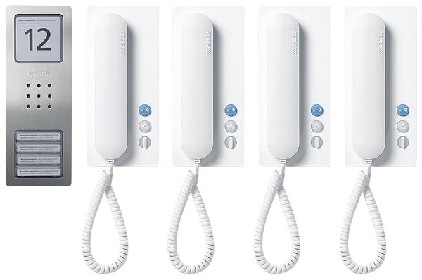 AP-Audio-Set Siedle, System Compact 1+n, 4 Ruftasten