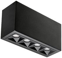 LED-Deckenleuchte SG Inspire 8W 450lm 927 DIM 160×59mm schwarz