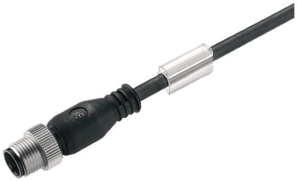 Kabel Weidmüller SAIL offen/M12 4L 2m Stift gerade PUR schwarz, A