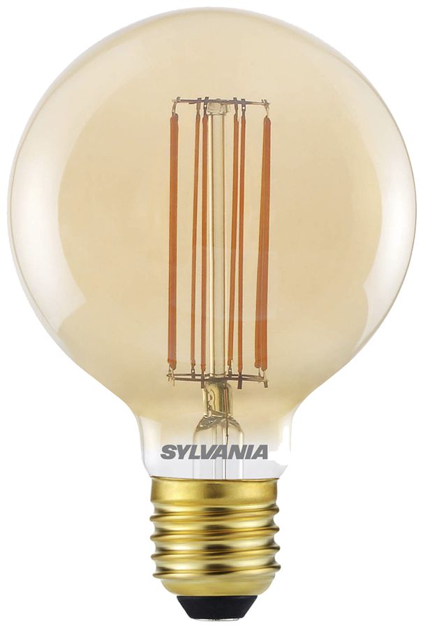 Lampada LED Sylvania ToLEDo Vintage E27 7W 640lm 2000K REG Ø95×140mm G95 chiaro