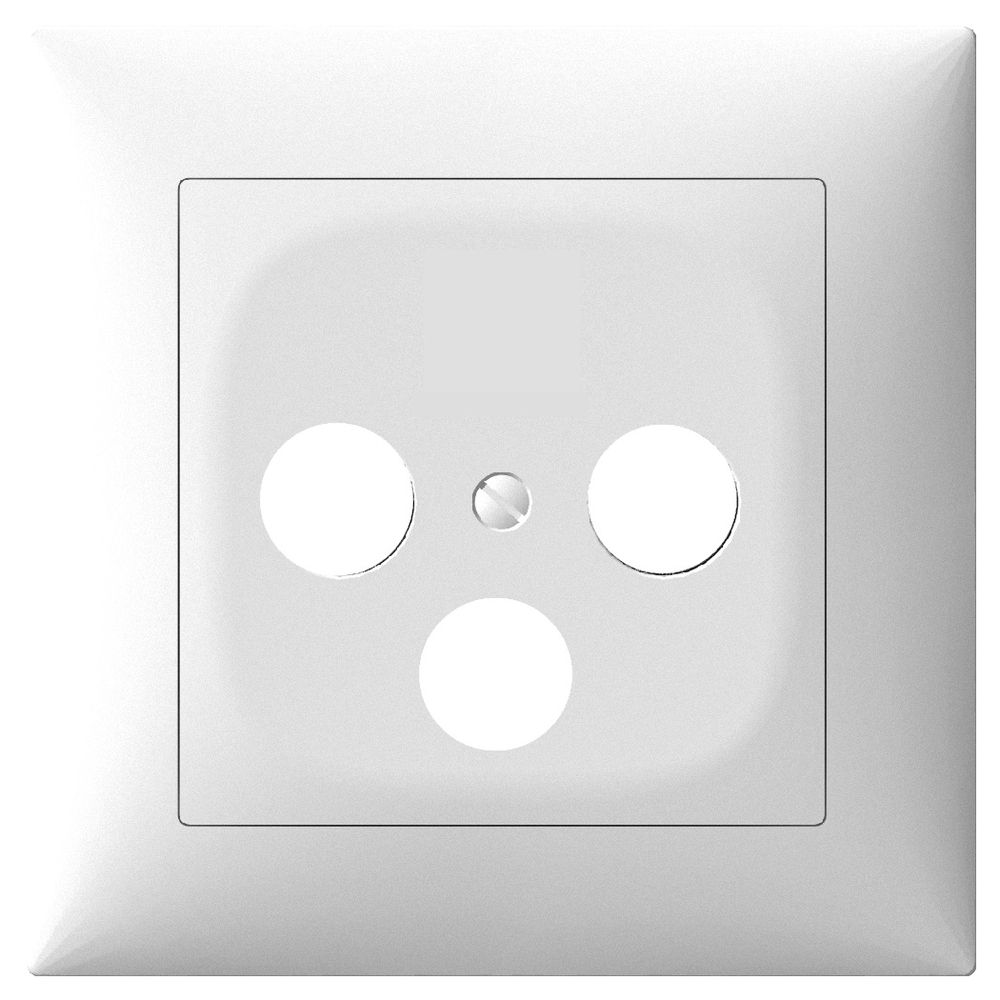 Kit de recouvrement SIDUS pour prise SAT blanc brillant