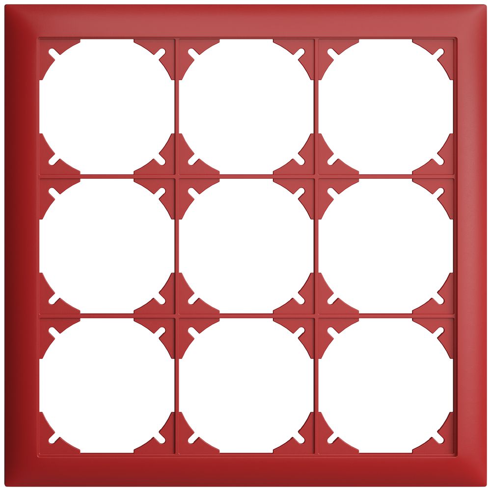 Abdeckrahmen EDIZIOdue 3×3 berry