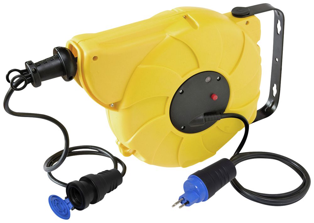 Automatik-Kabelaufroller Automatic-Box 180° 1×T13 21.5m H07RN-F 3×1.5mm² sz