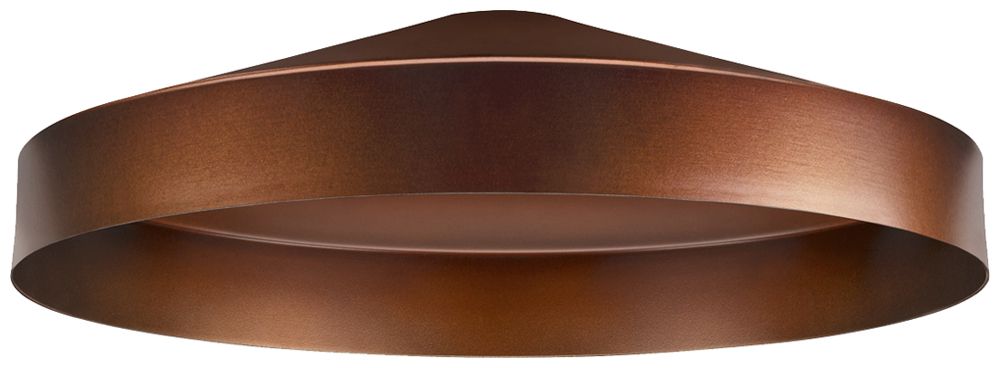 Abat-jour SLV LALU TETRA acier Ø240×67mm bronze à teinte unie