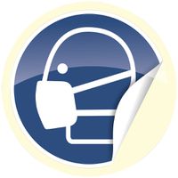 Gebotsschild CIMCO "Mundschutz tragen" Ø200mm