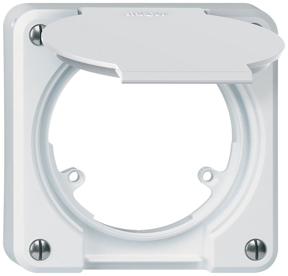 Partie supérieure robusto avec clapet blanc 3-points avec disque de réduc.