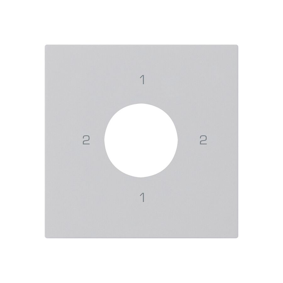 Kit frontale per interruttore a chiave S3 60×60mm kallysto 2-1-2-1 grigio chiaro