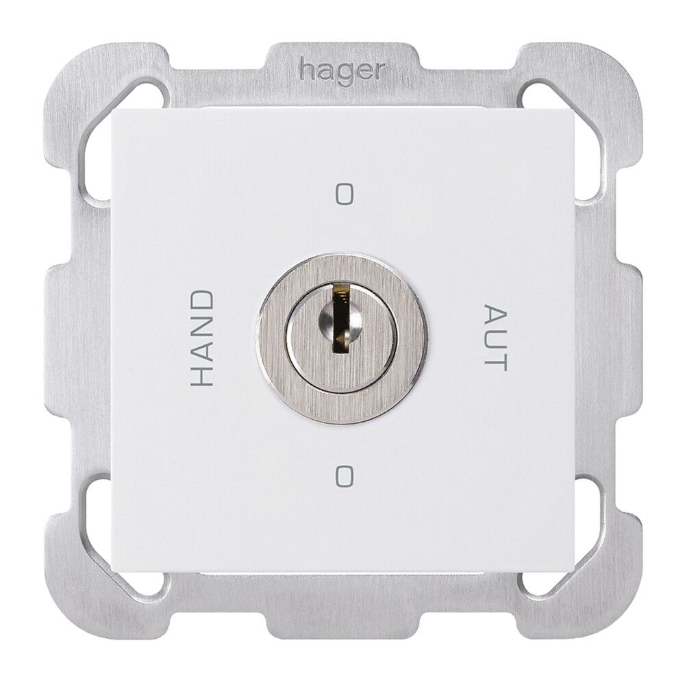 Interruttore rotativo INC 0-Hand-0-Aut. kallysto 2/1L bianco con serratura