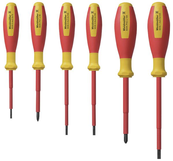 Schraubenzieher-Set WM SDI SET Schlitz 2.5/3/4/5.5 und PH1/2 VDE