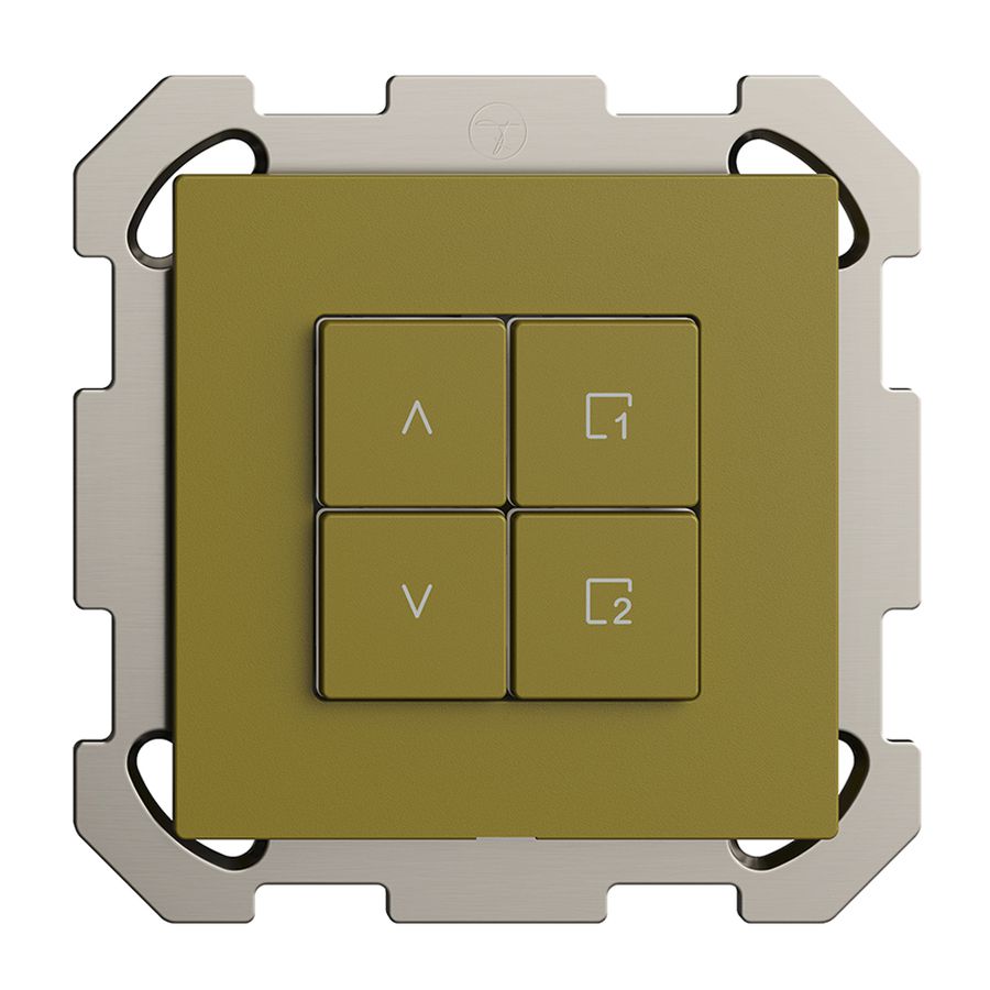 Interrupteur stores ENC 1K/4T scène Edue Wiser olive