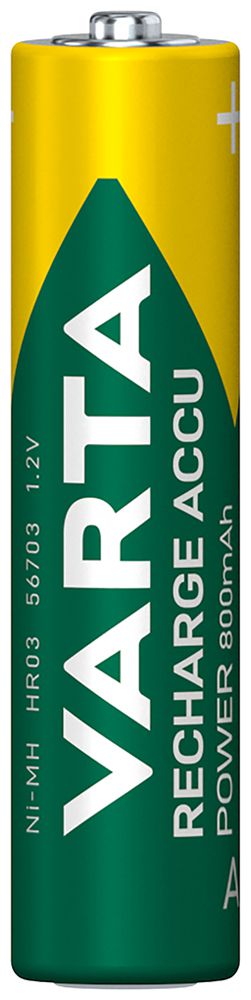 Accu VARTA Power NiMH HR03/AAA, 0.8Ah 1 pièce