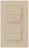 Combinaison ENC kallysto.pro grd.I-I verticale 2×interrupteur pour stores beige
