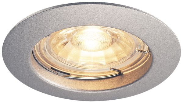 EB-Deckenleuchte SLV PIKA QPAR51, GU10 starr IP20 silbergrau