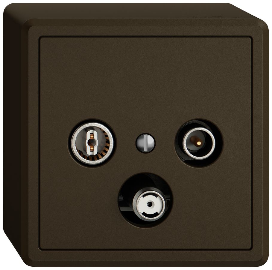 AP-Antennendose TV-R-SAT EDIZIO.liv SNAPFIX® DB52 Stichdose br