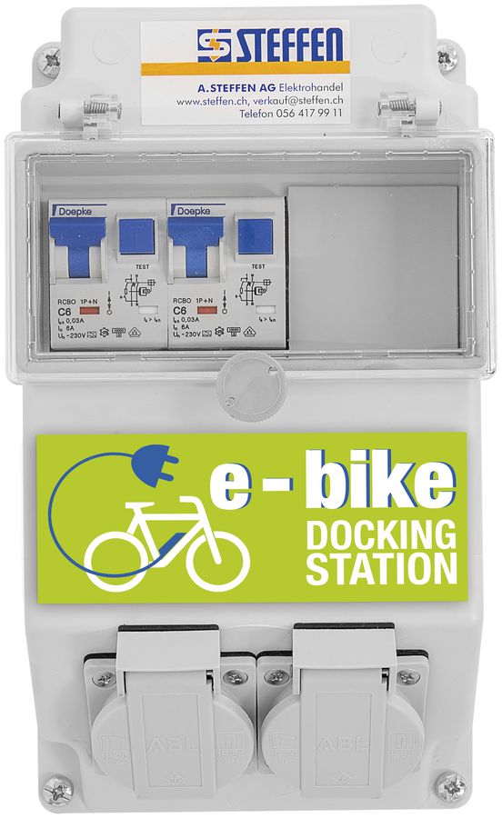 Ladestation Steffen für E-Bike und E-Scooter 2×T13 230V 1380W IP44
