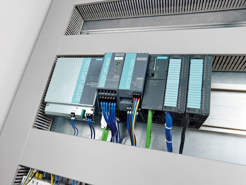 Stromversorgung Siemens SITOP PSU100S, IN:120/230VAC, OUT:24VDC/5A