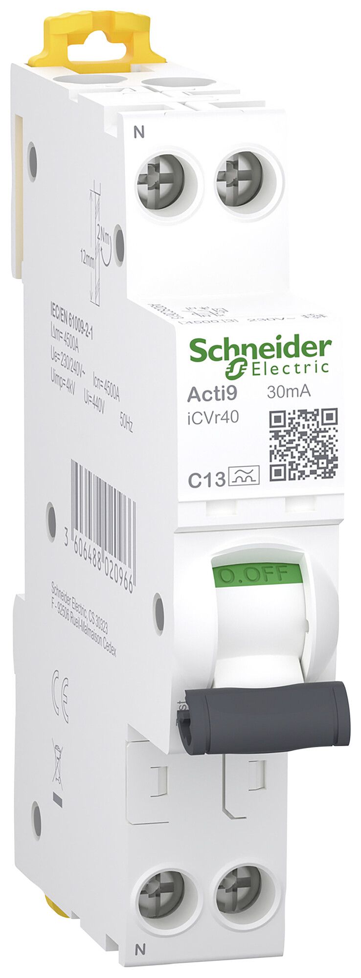 FI/LS-Schalter Clario iC40 2P 230V C 13A 0.03A A 1TE 4.5kA