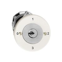 UP-Drehschalter FH 5/1L weiss mit Sicherheitsschloss