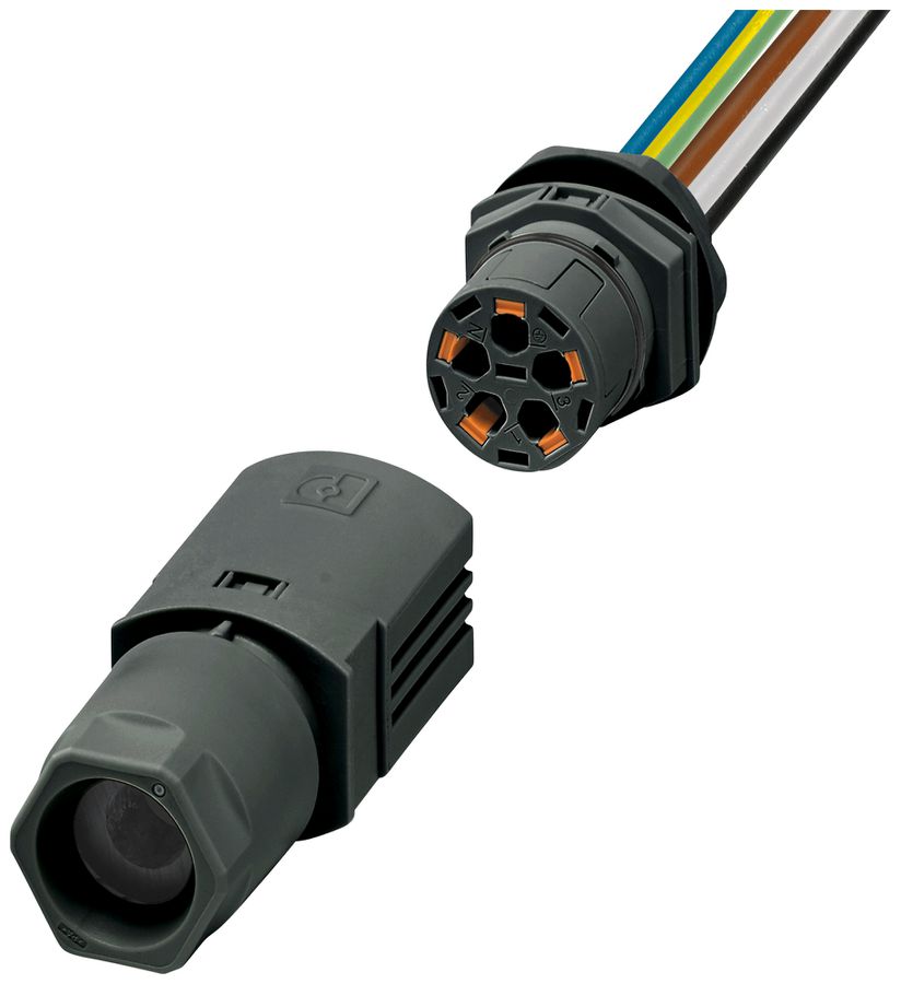 Wanddurchführung PX IPD WD Feldstecker 5P 16A 450V M25 sz IP66 1m