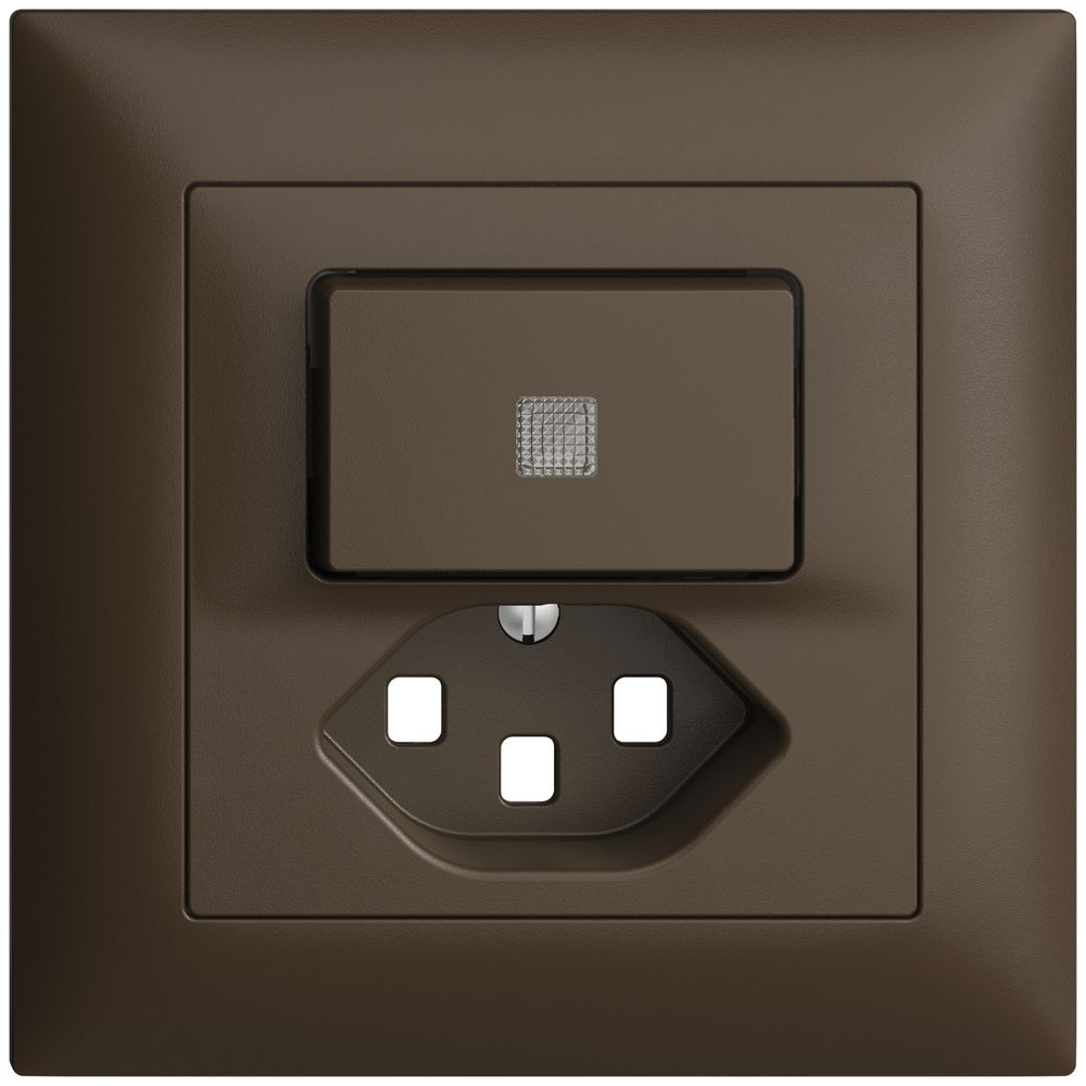 Kit frontale INC EDIZIOdue coffee 88×88mm T23 con lente