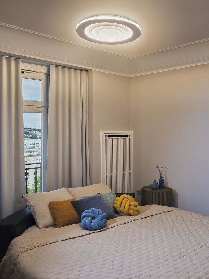 Plafonnier LED LEDVANCE ORBIS SPIRAL Round 63W 4000lm 3000K Ø685mm blanc