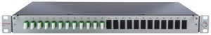 Optisches Verteilerfeld 19" 1HE 12×Kupplung SM E2000/APC