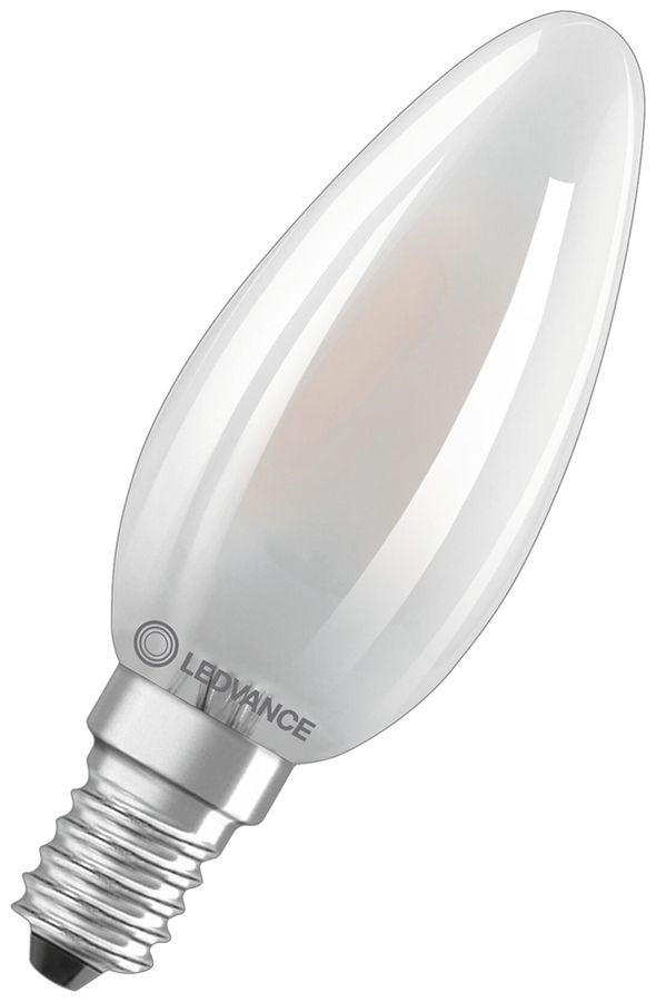 Lampada LED LEDVANCE CLAS B E14 2.5W 470lm 2700K Ø35×100mm B10.5 opaco