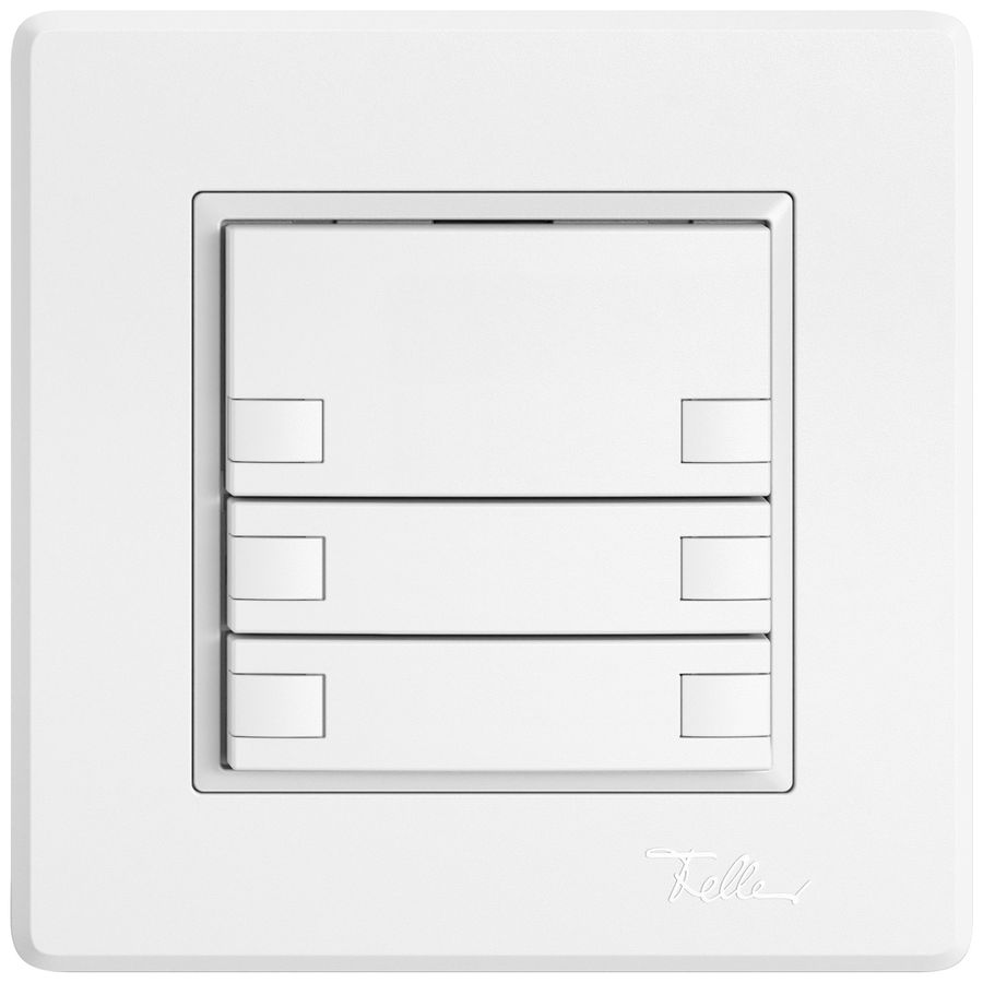 UP-Universaltaster EDIZIO.liv UNI SNAPFIX® 12…48V o.LED 6× 1-Tbed.ws