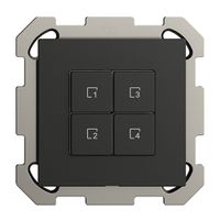 UP-Szenentaster 4 Szenen/4T Edue Wiser schwarz