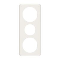 Abdeckplatte 3×1 58-43-58mm weiss