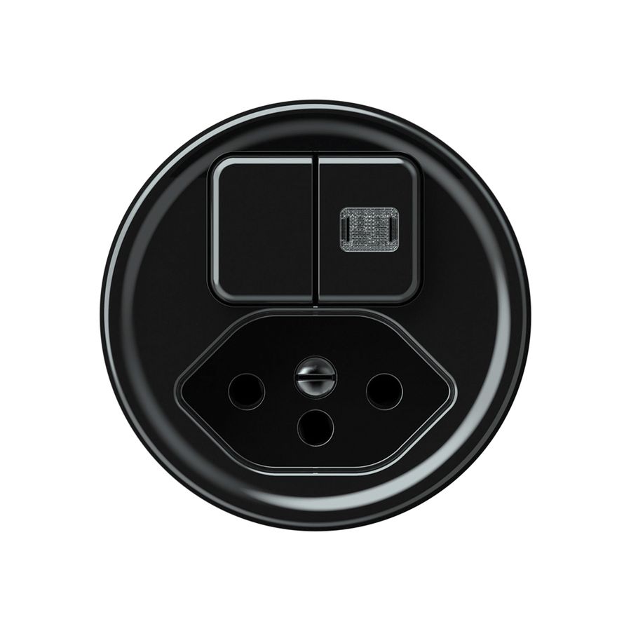 Kit frontale origin combinazione doppio bottone 1×lum.+ T13 shutter 60×60mm ne