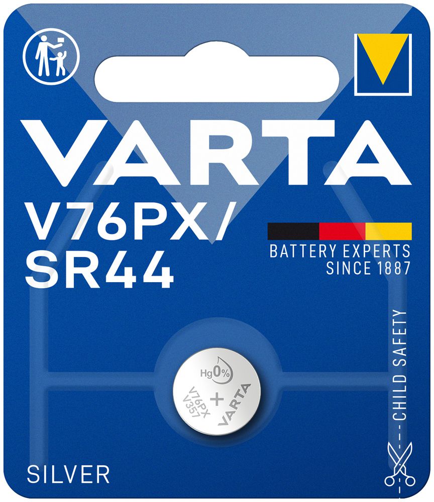Knopfzelle Silberoxyd VARTA Electronics V76PX 1.55V Blister à 1 Stück