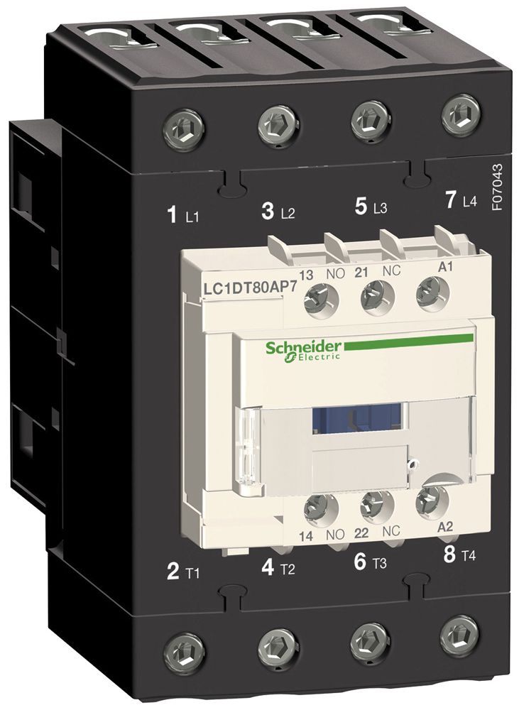 Contattore AMD Schneider Electric 24VAC 80A LC1DT80AB7