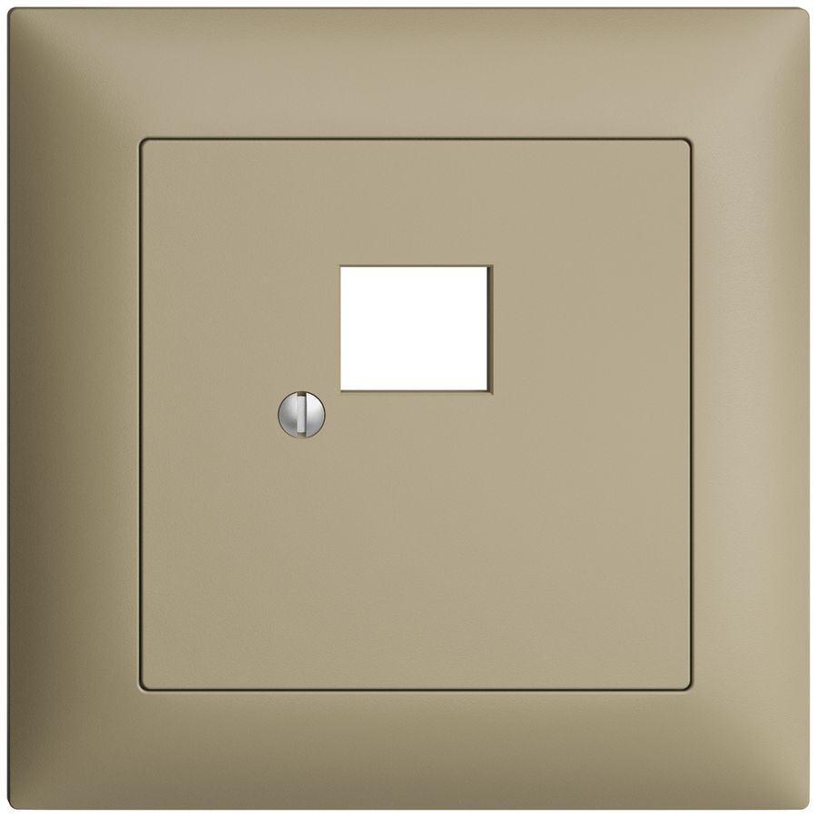 UP-Frontset EDIZIOdue sand 88×88mm 1×RJ45