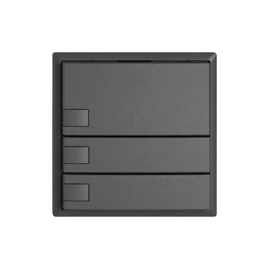 Pulsante universale EDIZIO.liv UNI SNAPFIX® s.LED 3× com.1T grs