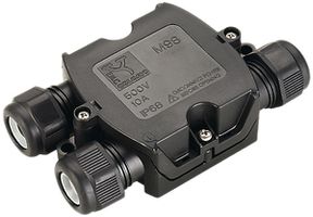 Kabelverbinder Box SLV für Ø Kabel 3×6…11mm IP68 schwarz